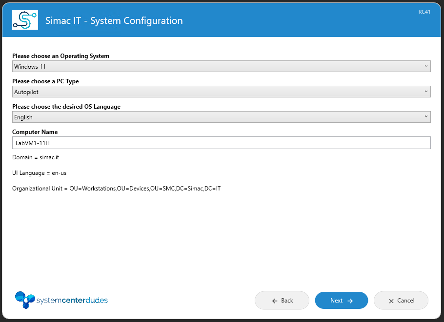 TSDude Task Sequence UI