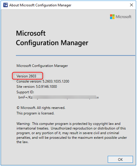 SCCM 2603 upgrade guide