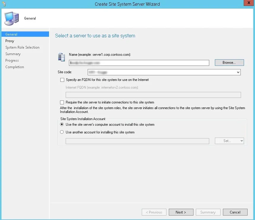 SCCM 2012 Distribution Point Installation