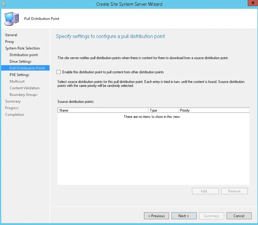 SCCM 2012 Distribution Point Installation