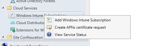 sccm 2012 intune integration