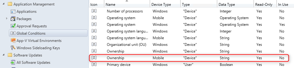SCCM 2012 mobile device management features