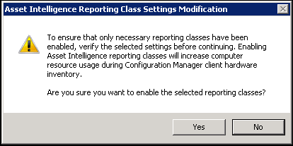 sccm 2012 install asset intelligence synchronization point