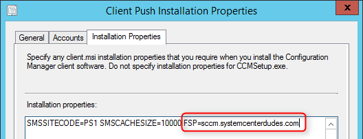 sccm 2012 install fallback status point