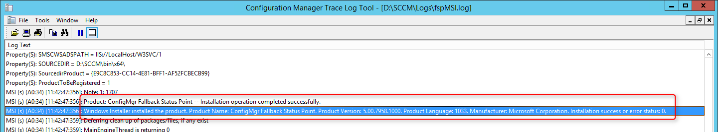 sccm 2012 install fallback status point