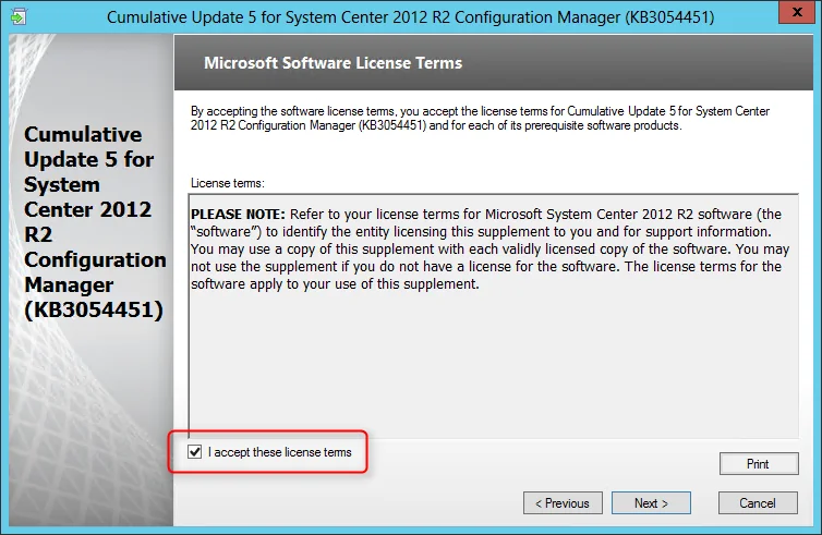 SCCM 2012 R2 CU5 Installation guide