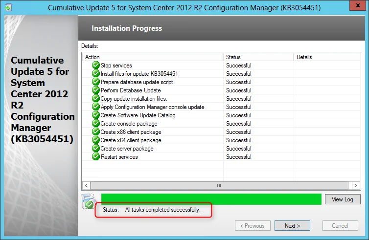 SCCM 2012 R2 CU5 Installation guide
