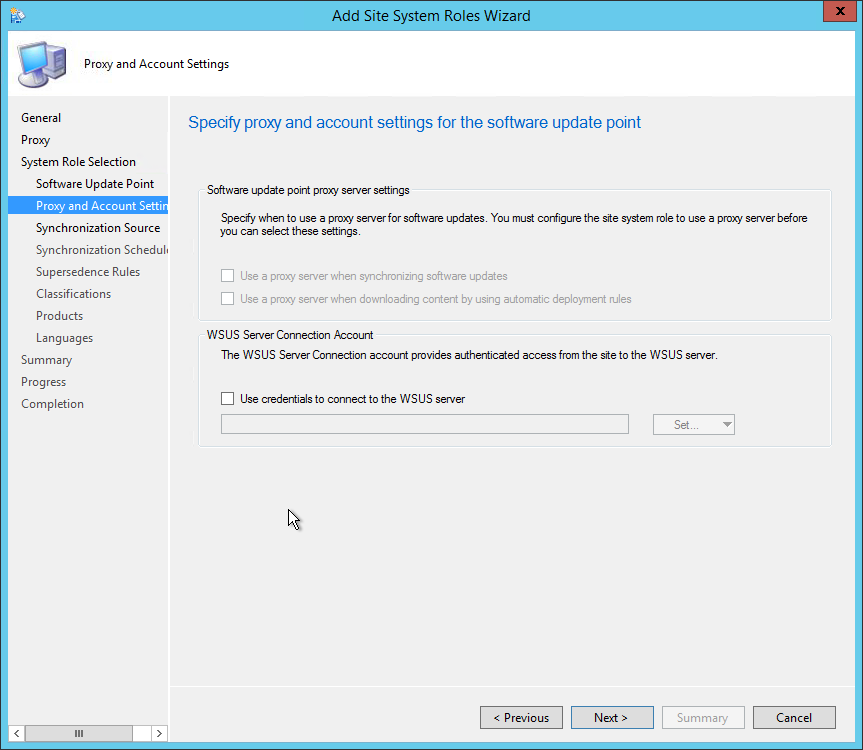 sccm 2012 software update point