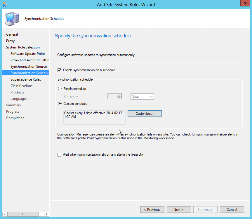 sccm 2012 software update point