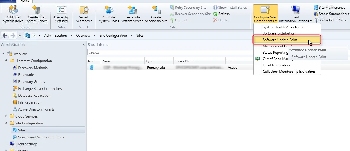 sccm 2012 endpoint protection point