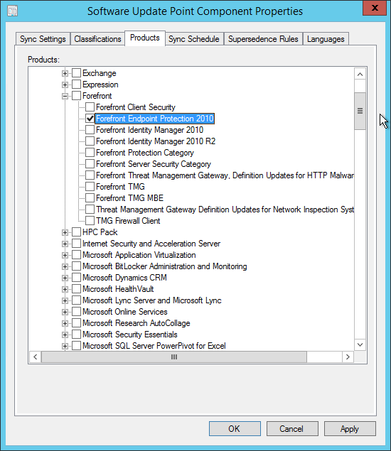 sccm 2012 endpoint protection point