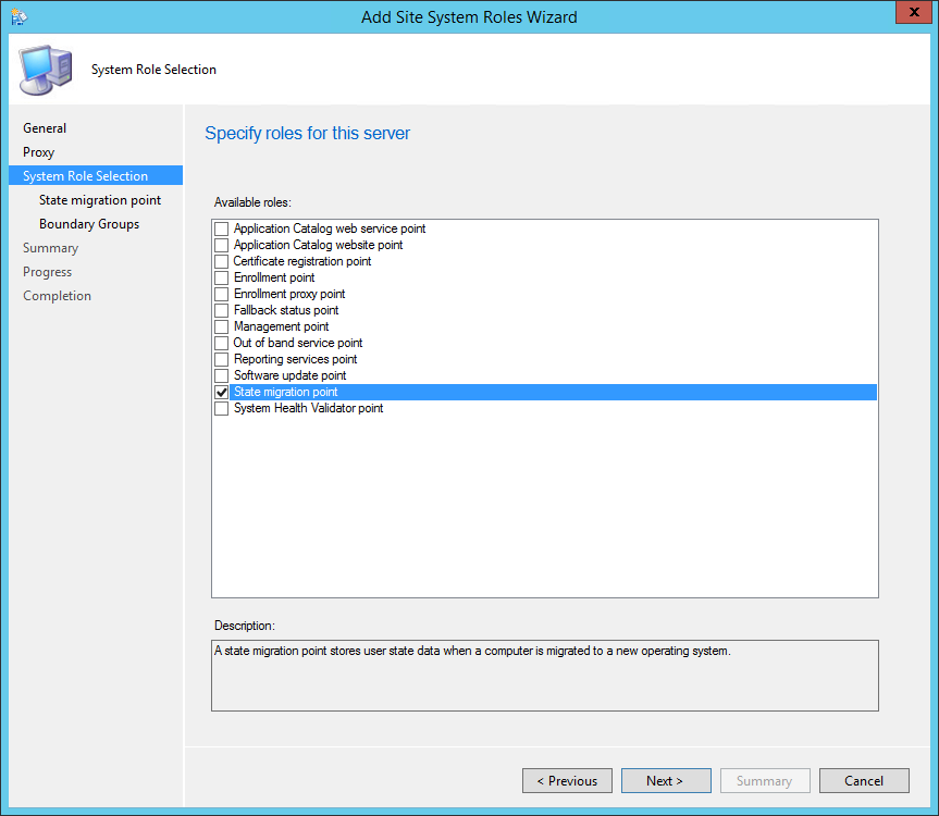 sccm 2012 state migration point