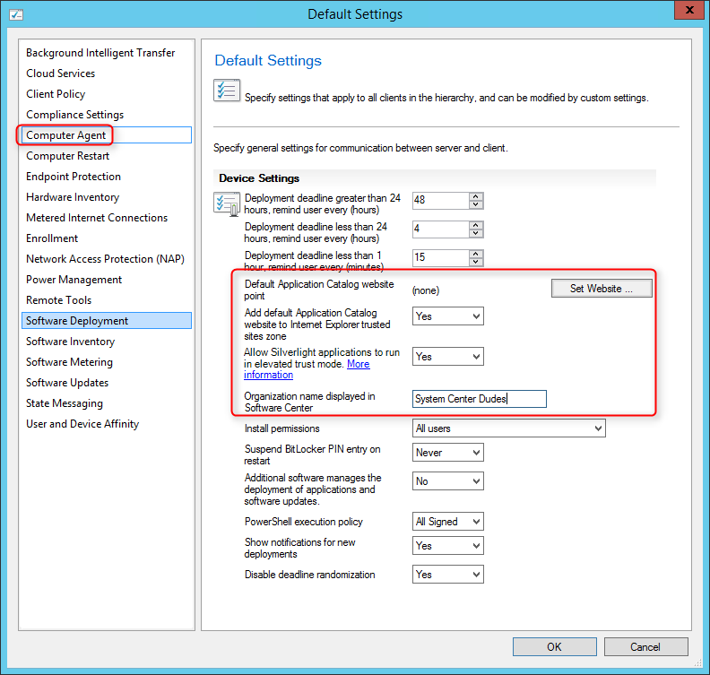 sccm 2012 application catalog