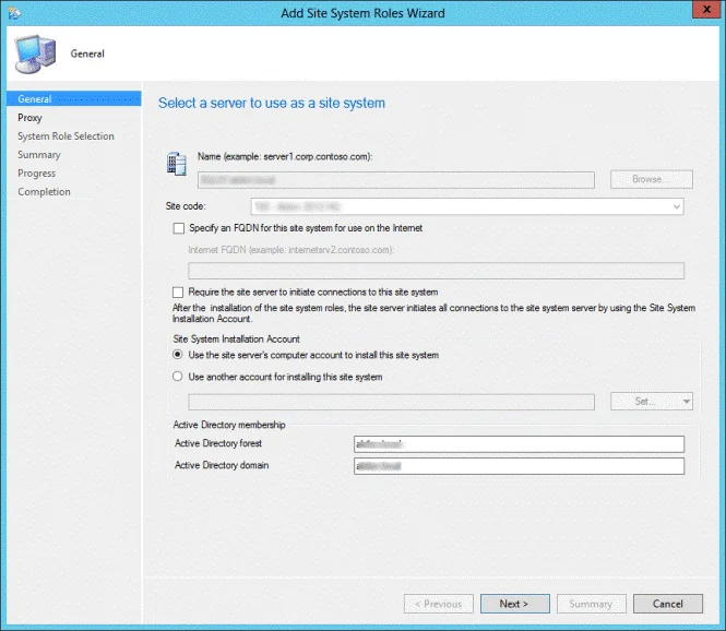 SCCM Service Connection Point