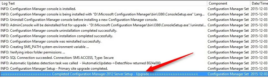 sccm 1511 upgrade