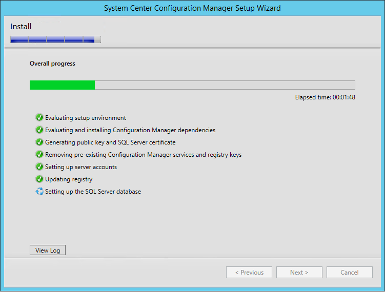 SCCM 1511 installation