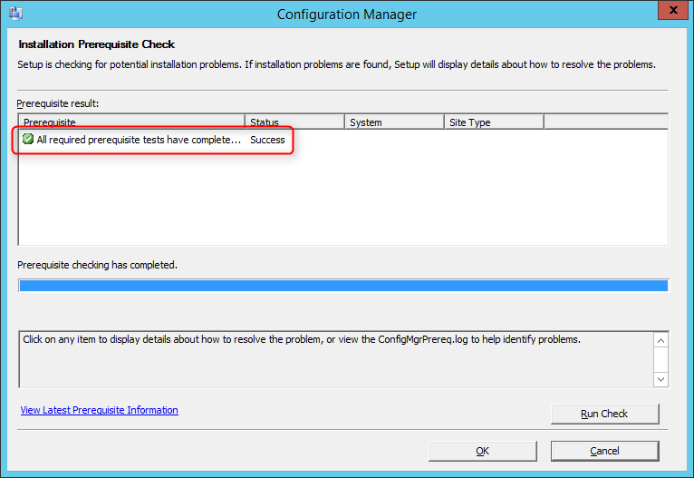 SCCM 1511 installation