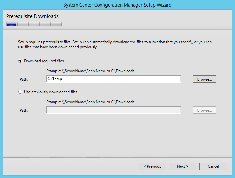 SCCM 1511 installation