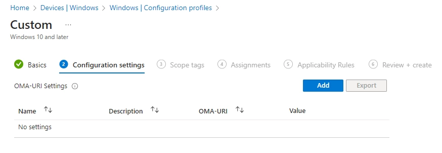 Intune Copilot Policy