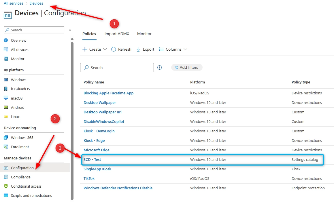 Migrate Group Policy Intune