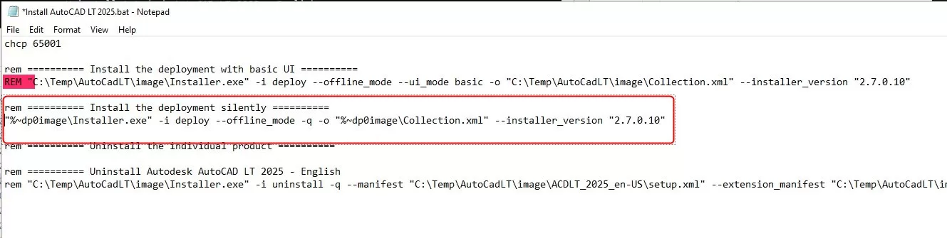 Intune Autocad package