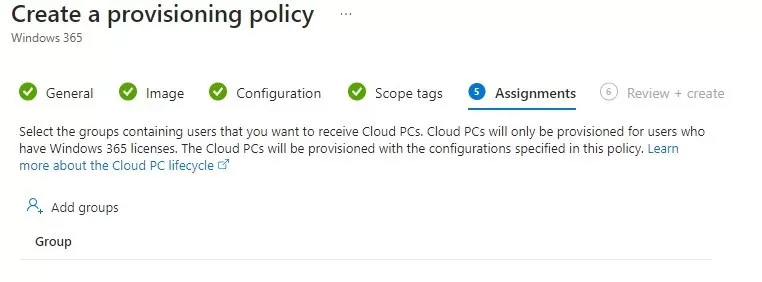 Intune Windows 365 Cloud PC