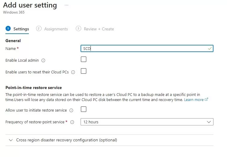 Intune Windows 365 Cloud PC