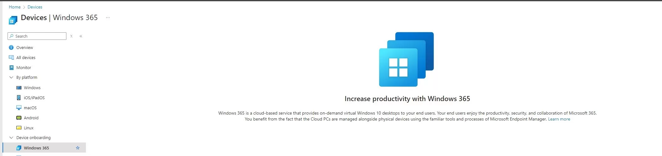 Intune Windows 365 Cloud PC