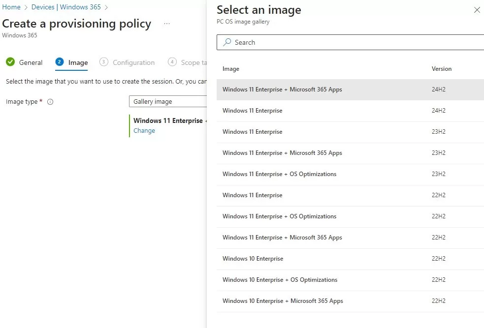 Intune Windows 365 Cloud PC