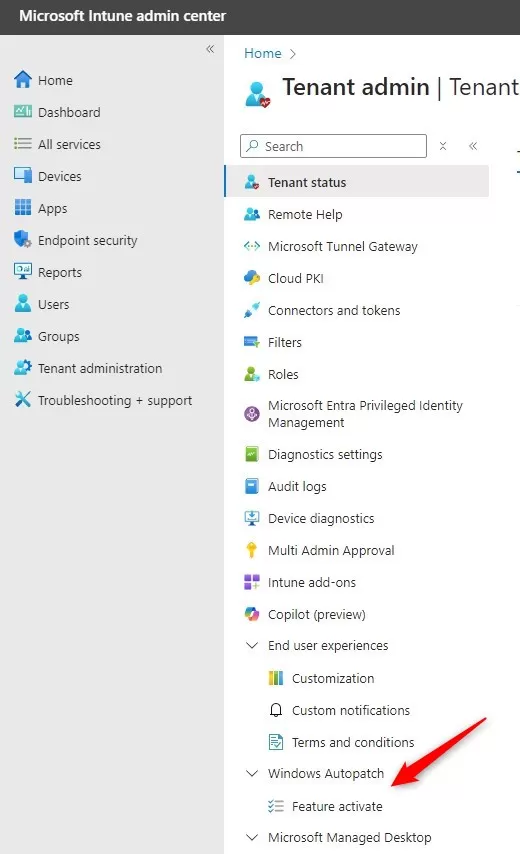 Intune Windows Autopatch