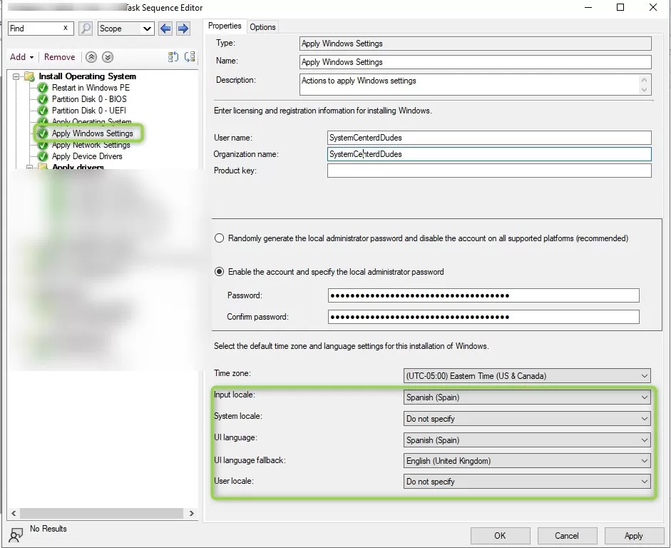 SCCM Windows 11 Language pack