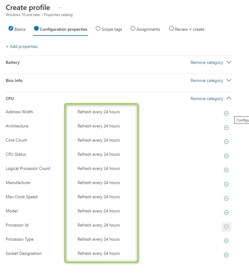 How to enable intune enhanced hardware inventory