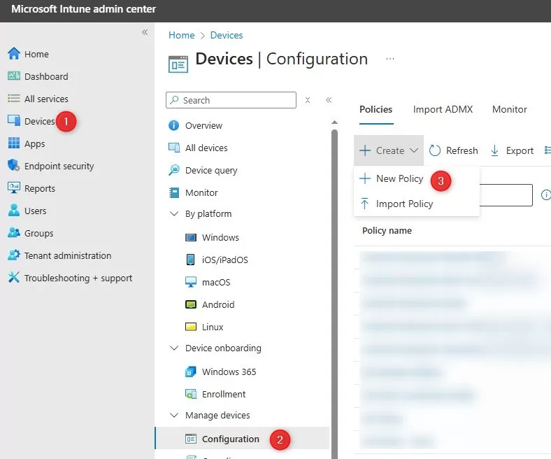 Intune Bitlocker Policy