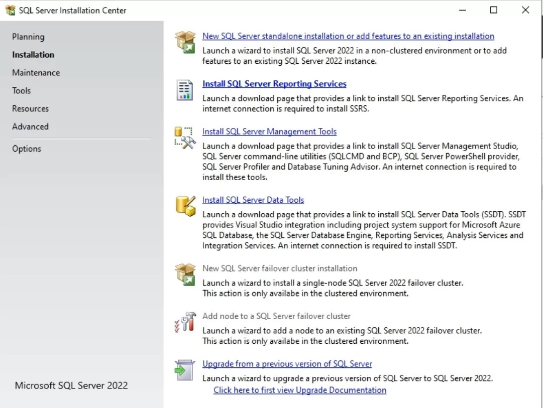SCCM SQL 2022 Install