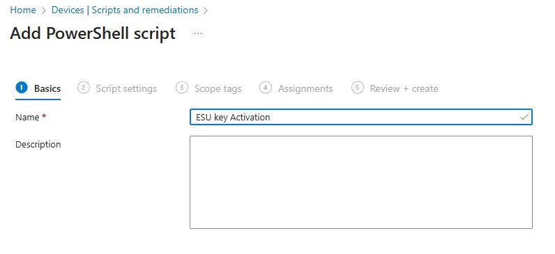 Intune Windows 10 ESU