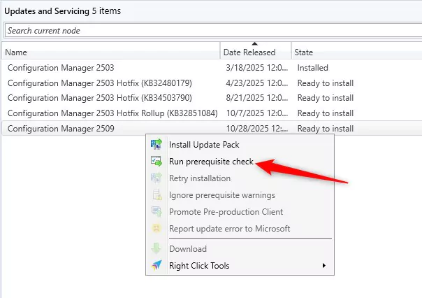 sccm 2509 upgrade