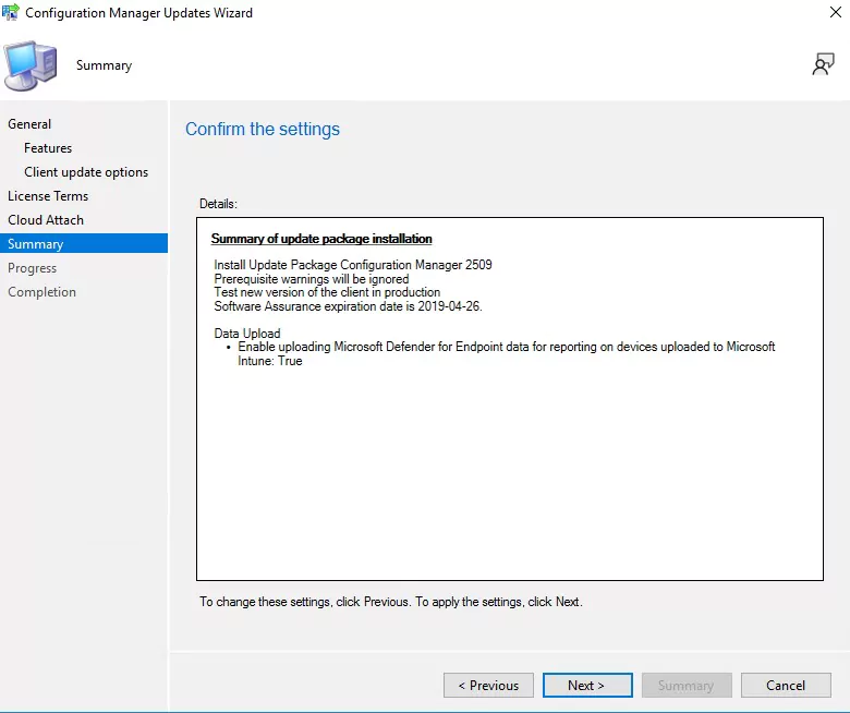 sccm 2509 upgrade