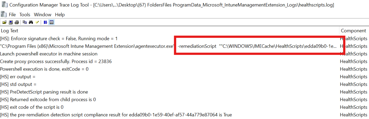 Intune Logs files