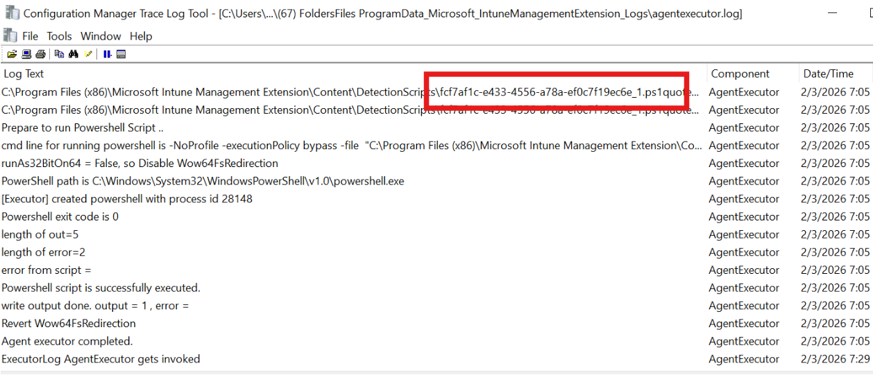 Intune Logs files