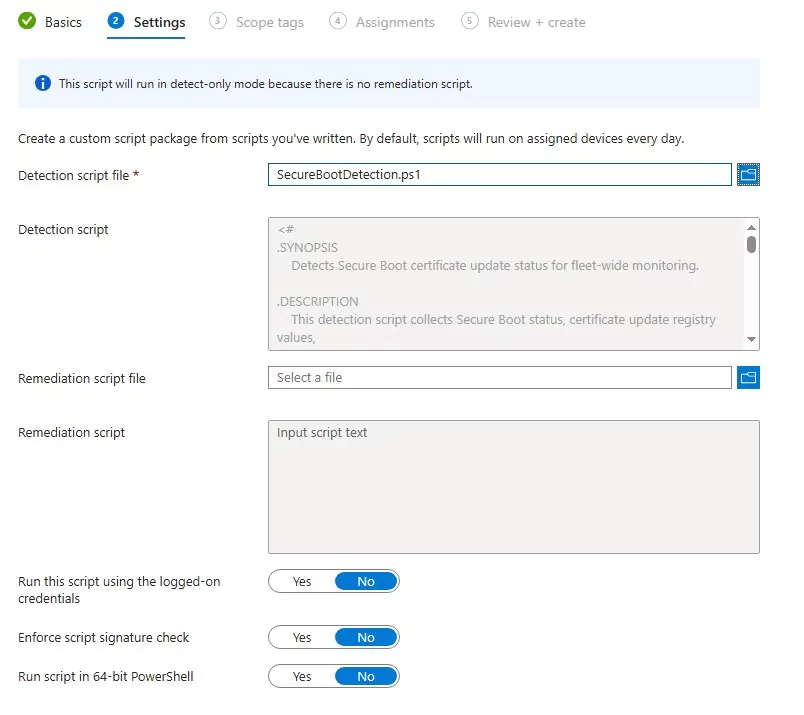 Intune Secure Boot Certificate