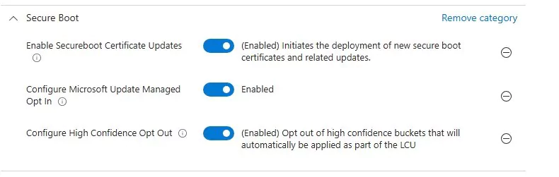 Intune Secure Boot Certificate